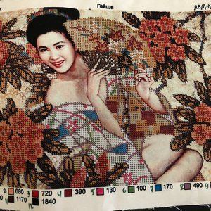 DIY Bead Embroidery kit For handmade with beads.